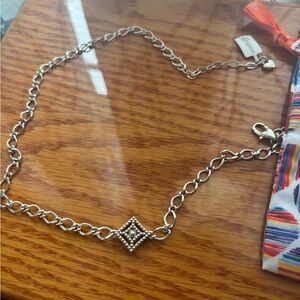 Brighton Silver Classic Necklace with Decorative Charm